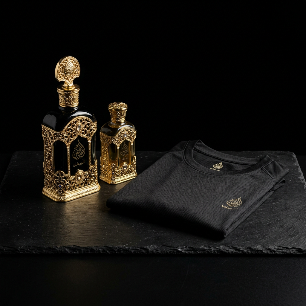 Perfumes árabes e camiseta Dry Fit